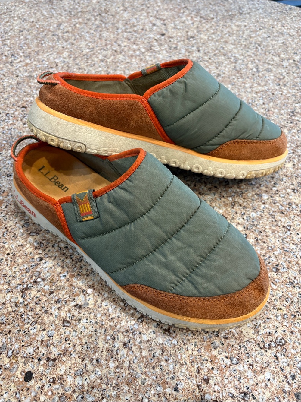 L.L. Bean Mountain Classic Quilted Insulated Slide. Women’s 9